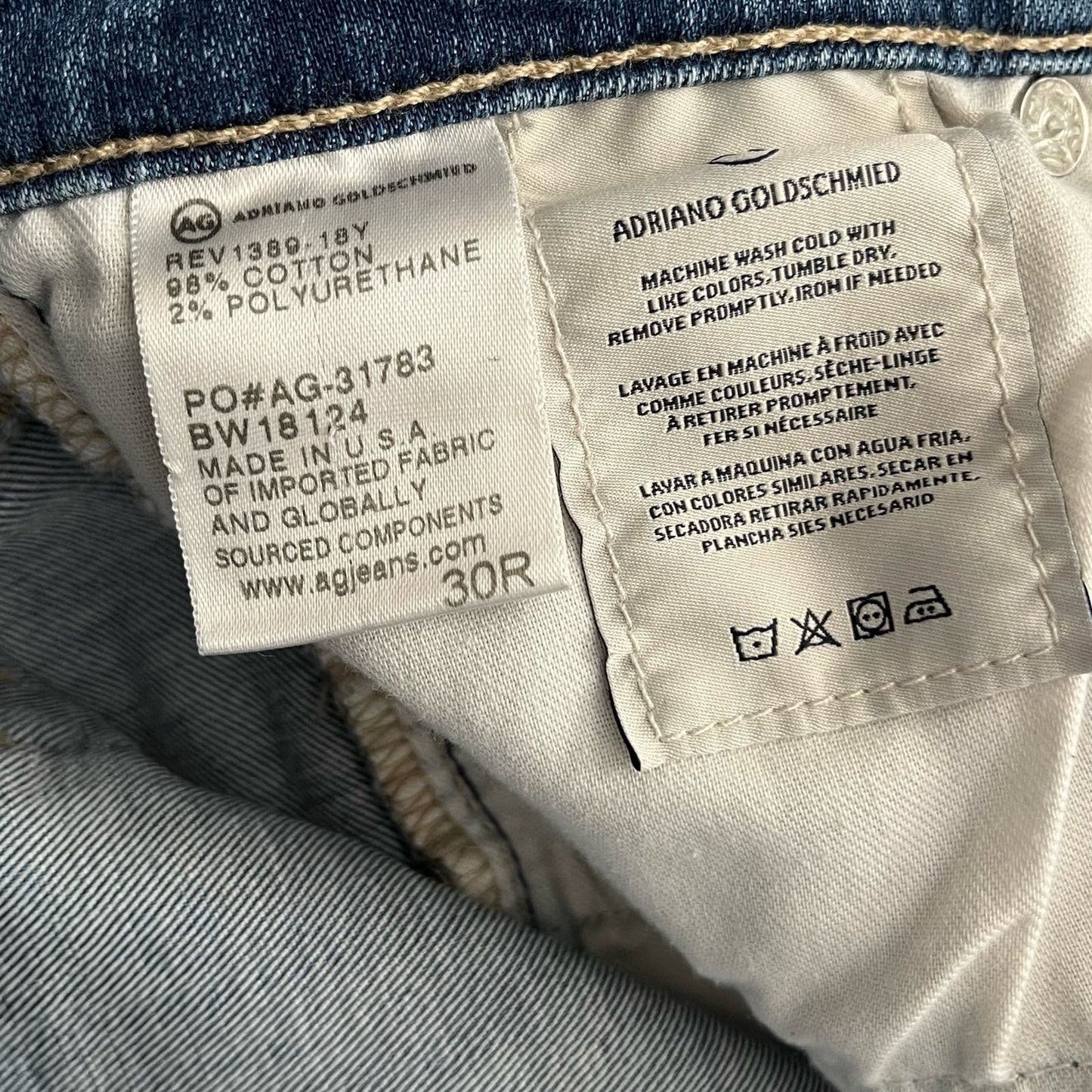 Paige Denim Ankle Zip Skinny Jeans - Size 29