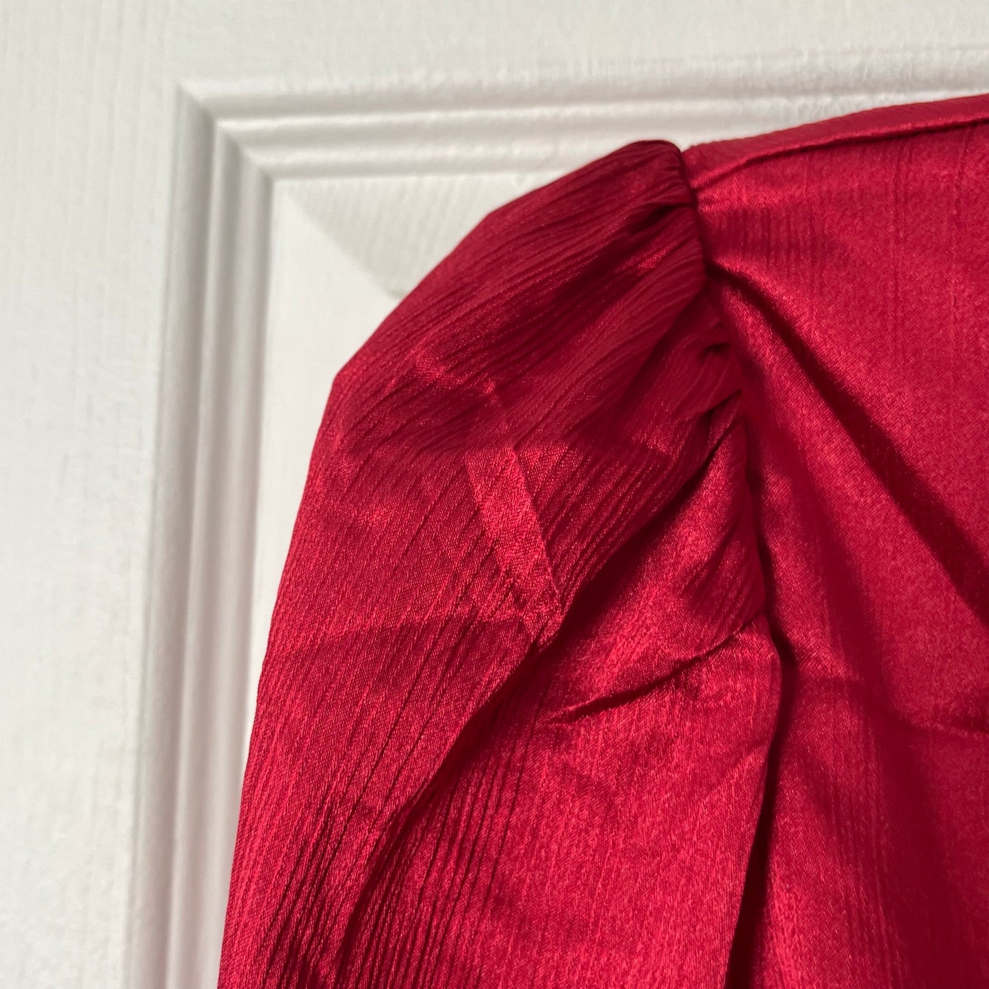 ASTR The Label Cropped Open Back Blouse - Size L