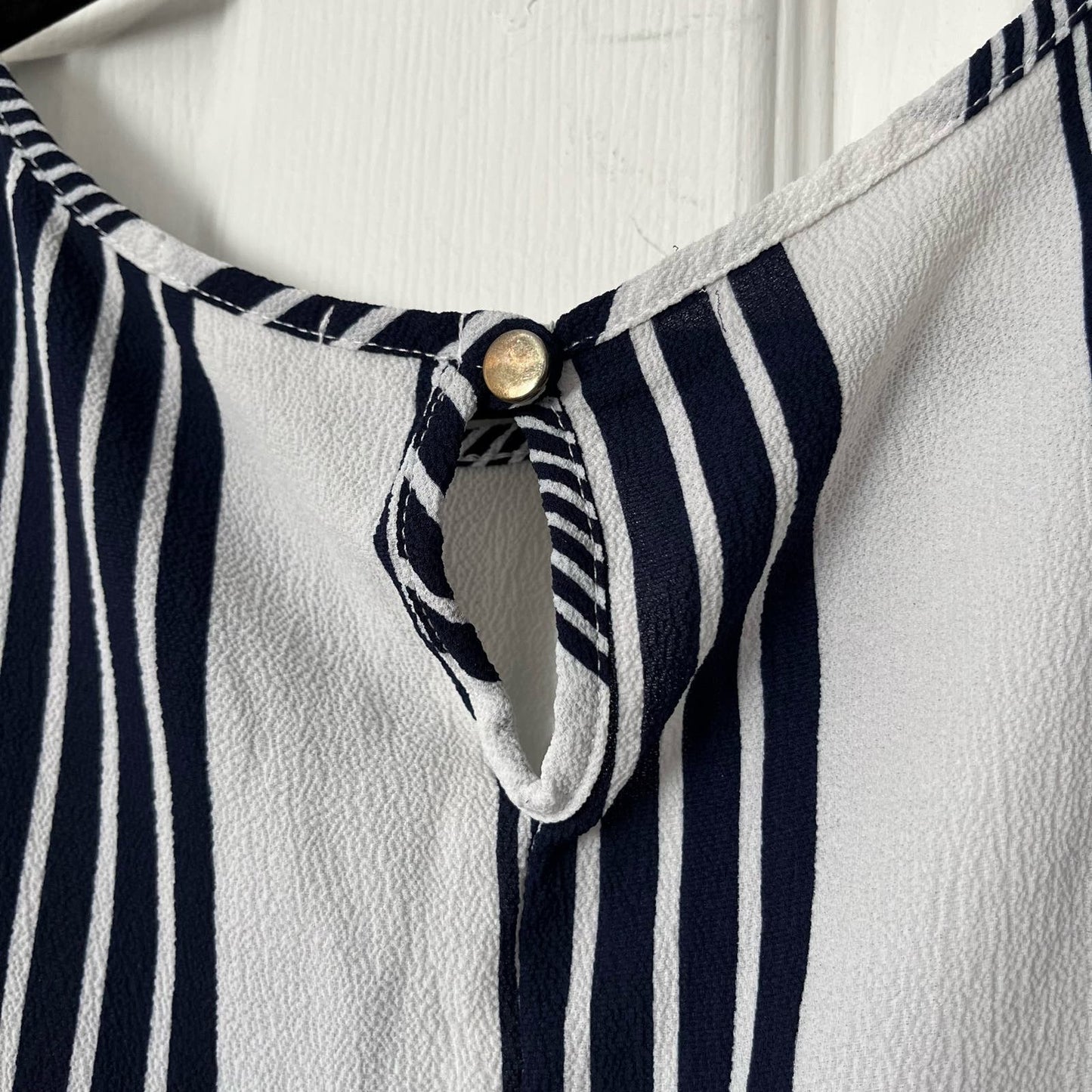 Striped Tie-Waist Top - Size UNKNOWN