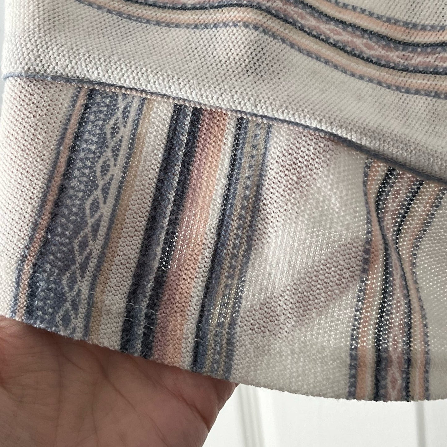 Wallflower Hooded Thin Striped Sweater - Size L