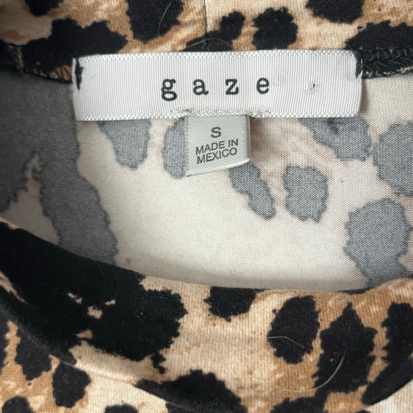 Gaze Leopard Print Shirt - Size S