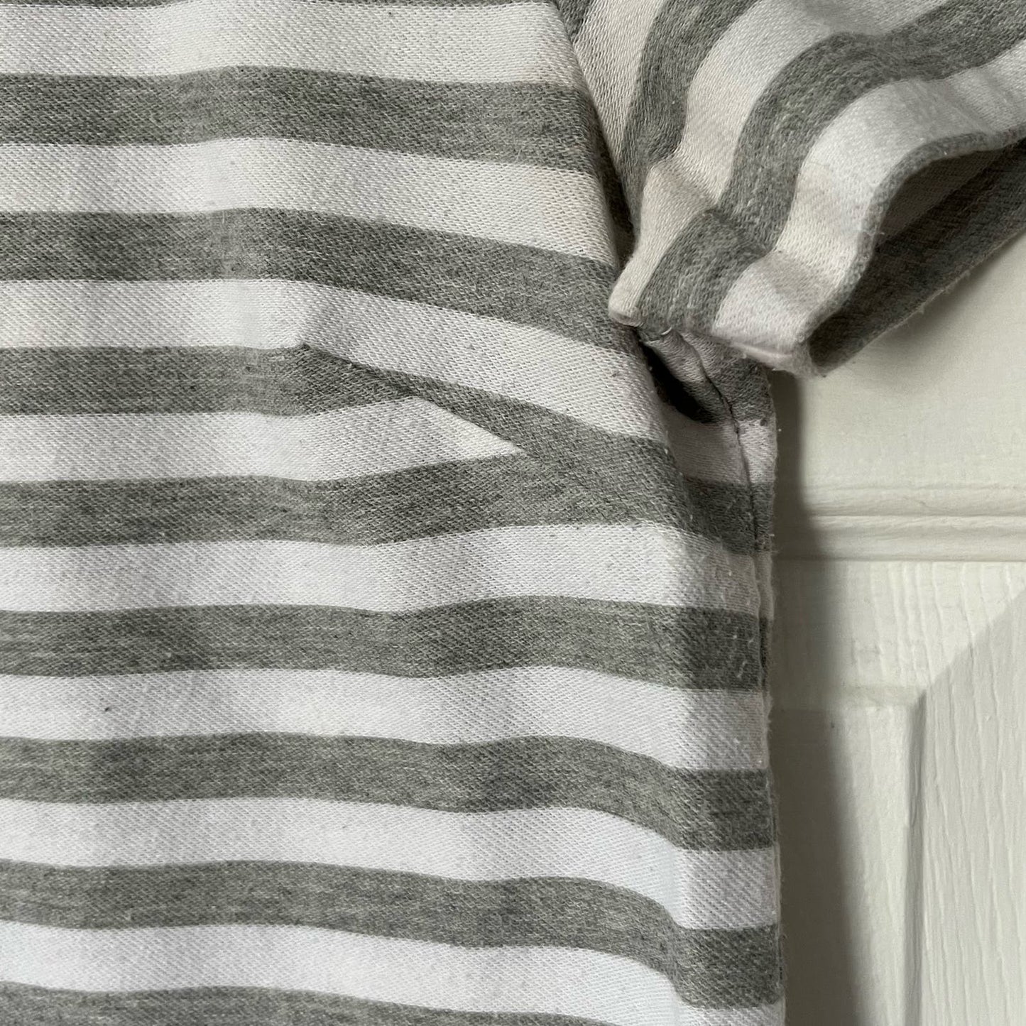 Banana Republic Striped Back-Zip Knit Top - Size M