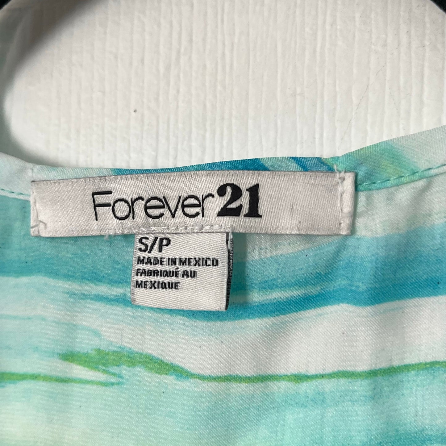 Forever 21 Watercolor Tropical Sleeveless Blouse - Size S