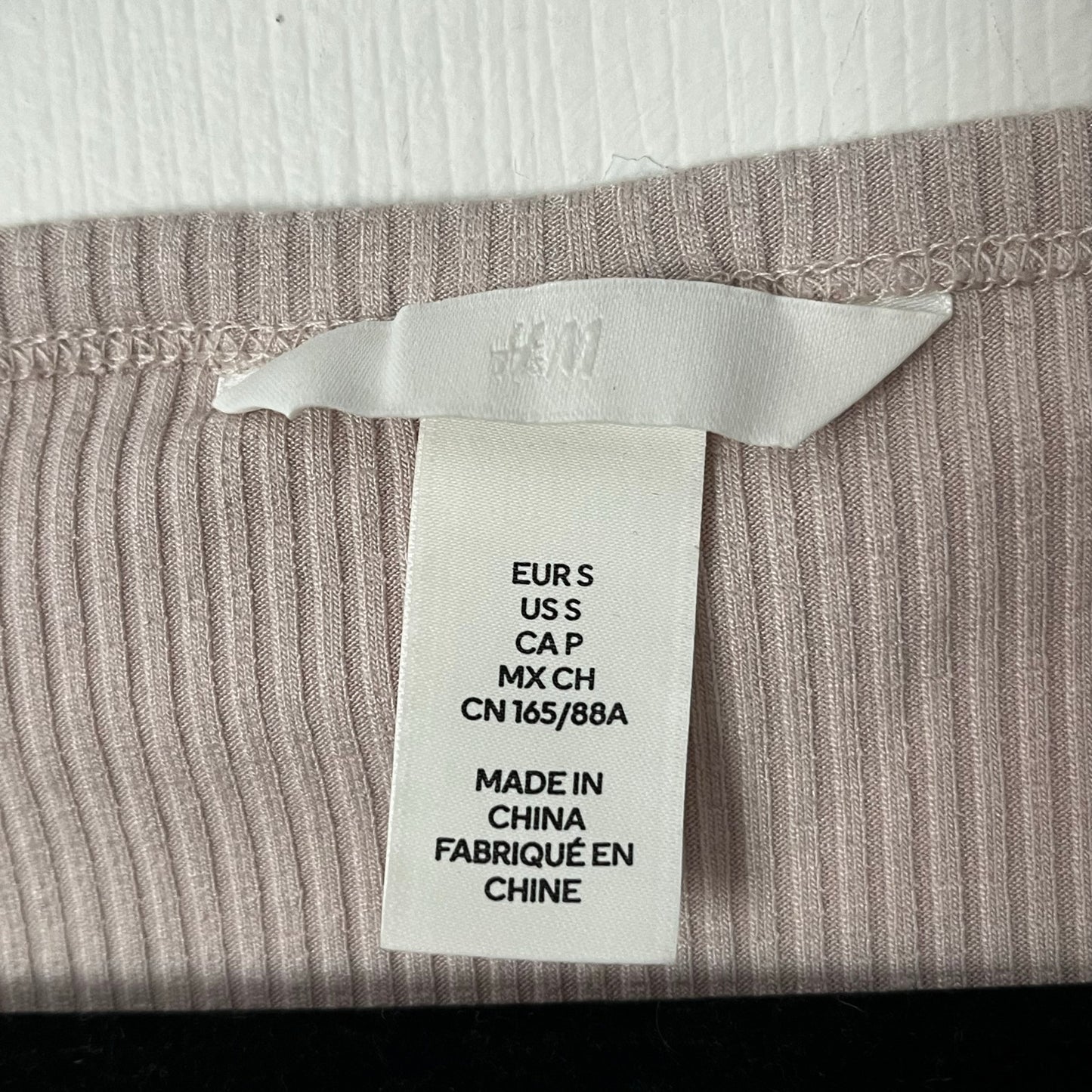 H&M Ribbed Long Sleeve Tee - Size S