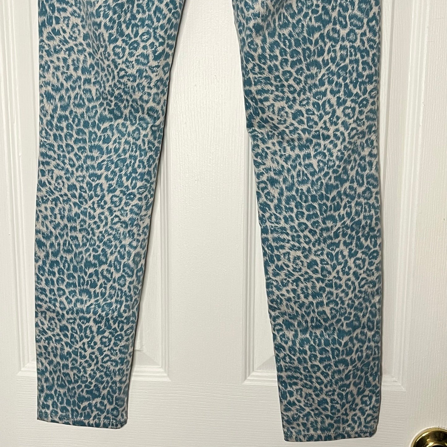 Divine Rights of Denim Leopard Print Skinny Jeans - Size 28
