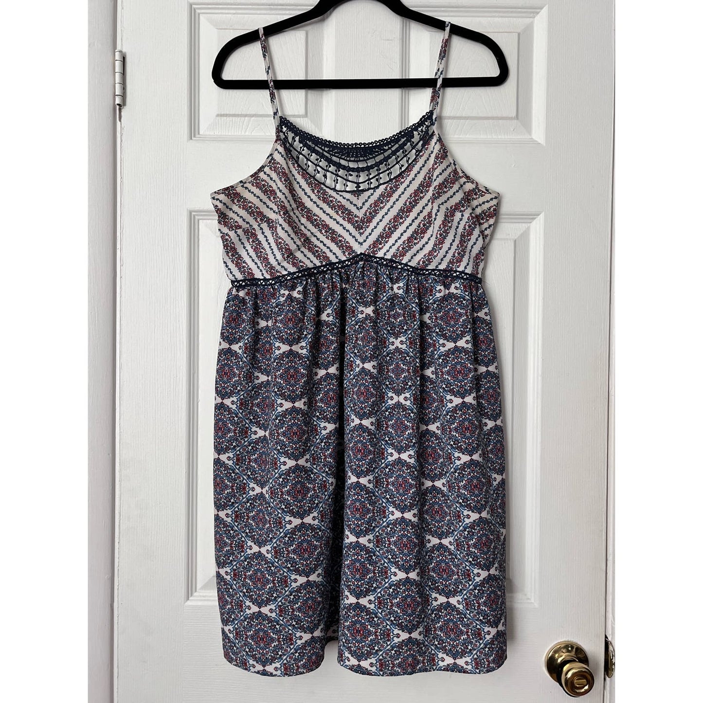 Charlotte Russe Floral Print Empire Waist Dress - Size L