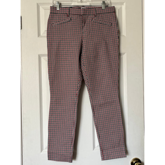 Gap Signature Skinny Ankle Checkered Pants - Size 6