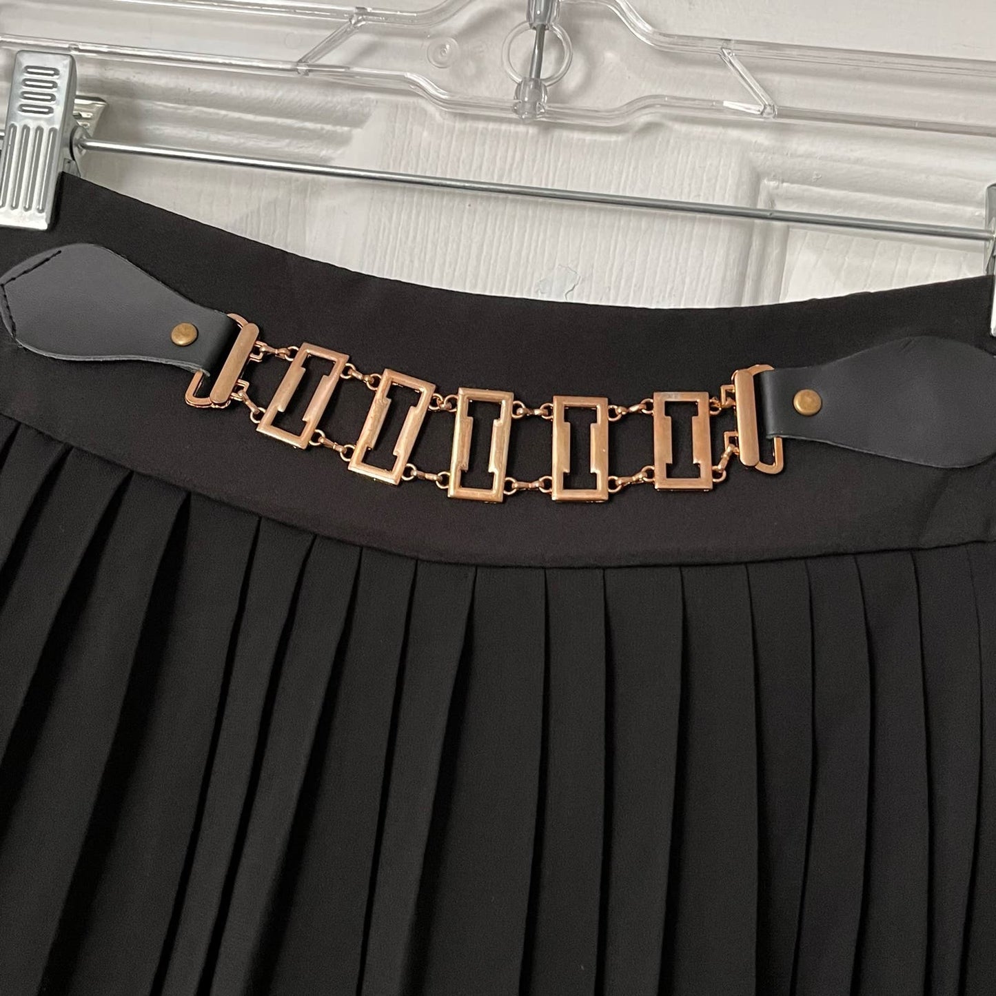 Black Pleated Skirt - Size XXL