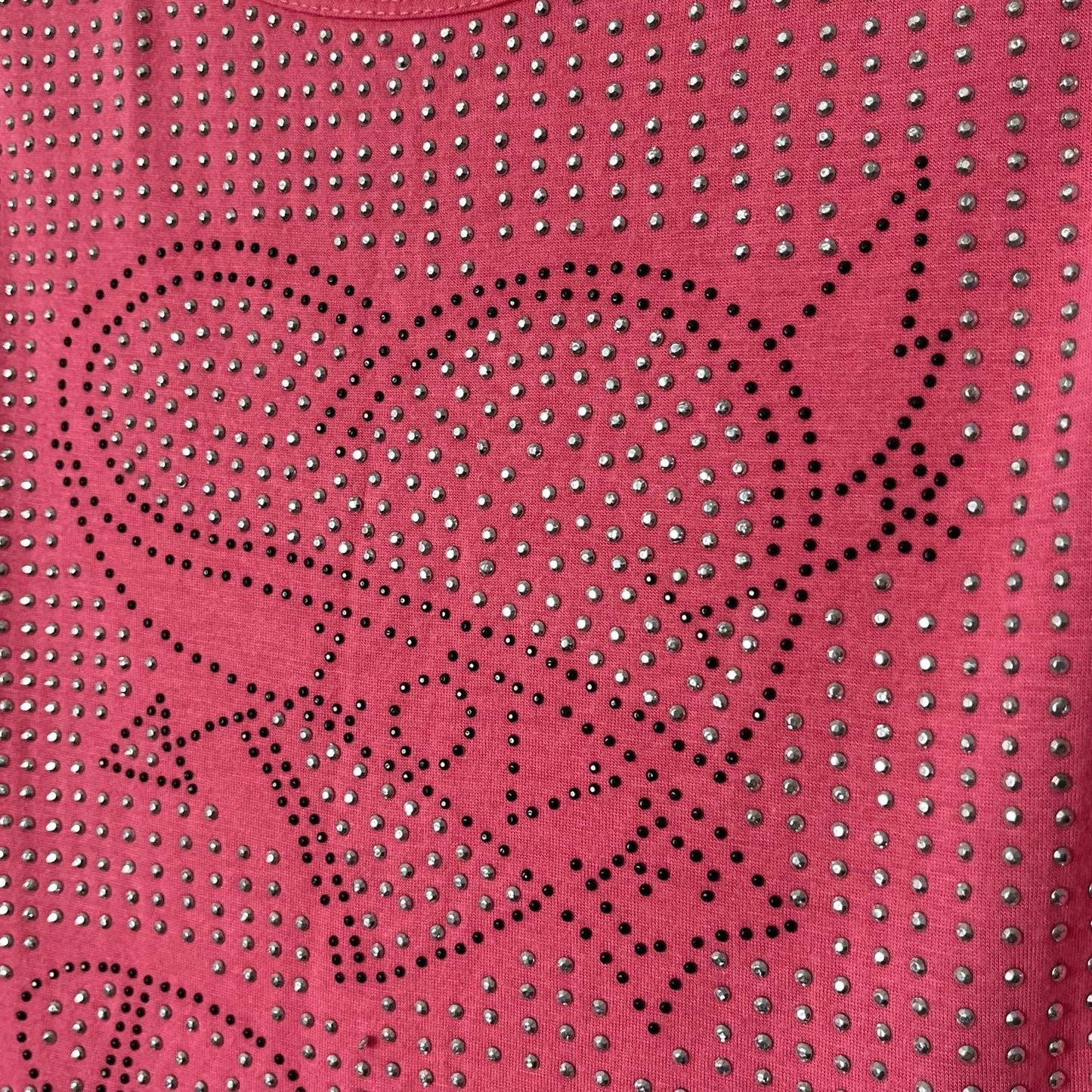 Rhinestone Embellished "Love" Tank Top - Size UNKNOWN