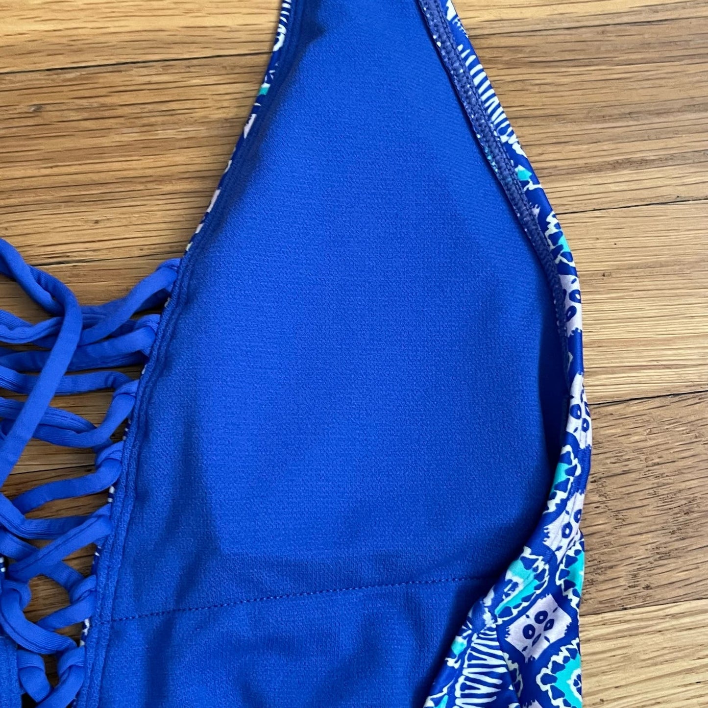 Swim Systems Deep-V Lace-Up Swimsuit - Size 8