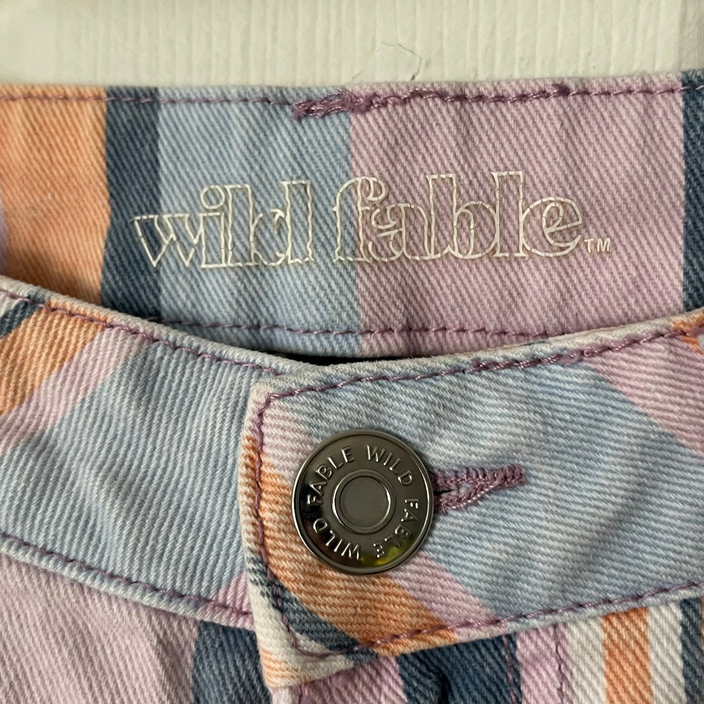Wild Fable Striped Denim Shorts - Size 2