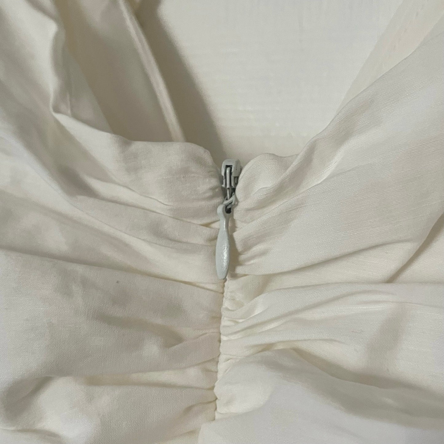 Zara Ruched Ruffled Dress - Size M