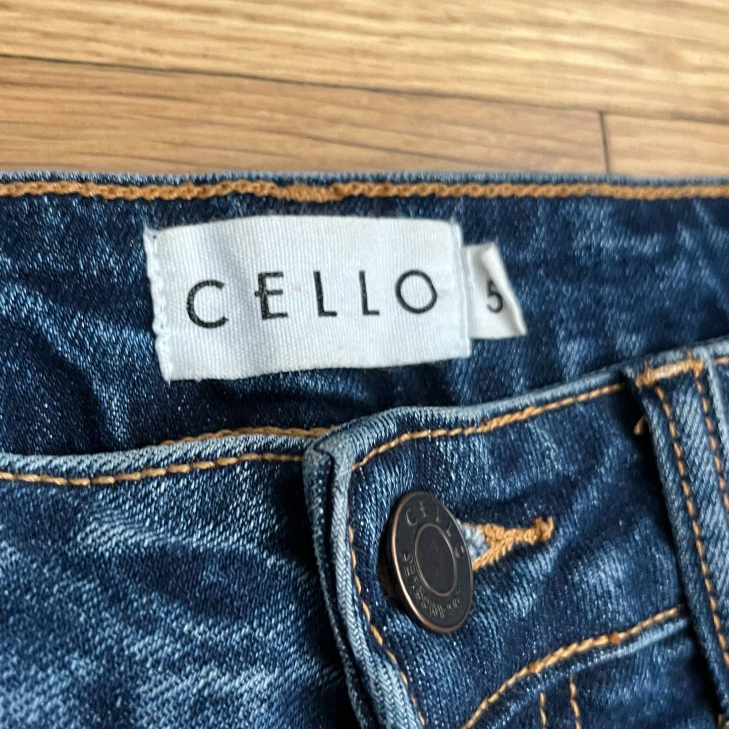 Cello Cuffed Destroyed Jeans - Size 5