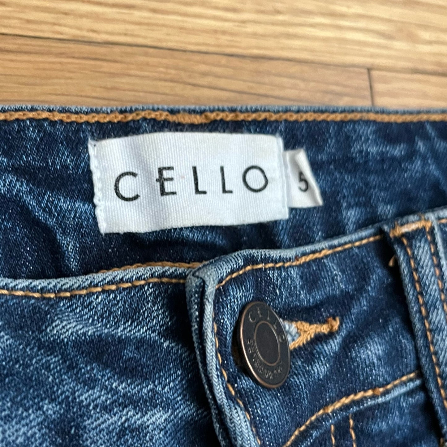 Cello Cuffed Destroyed Jeans - Size 5