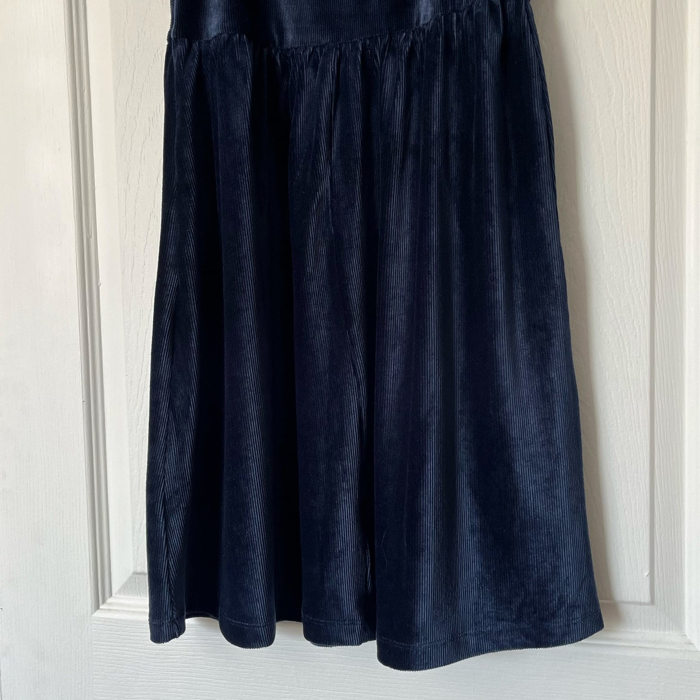 Good Luck Gem Ribbed Velveteen A-Line Dress - Size M