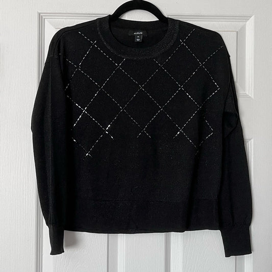 Alfani Beaded Metallic Sweater - Size PS