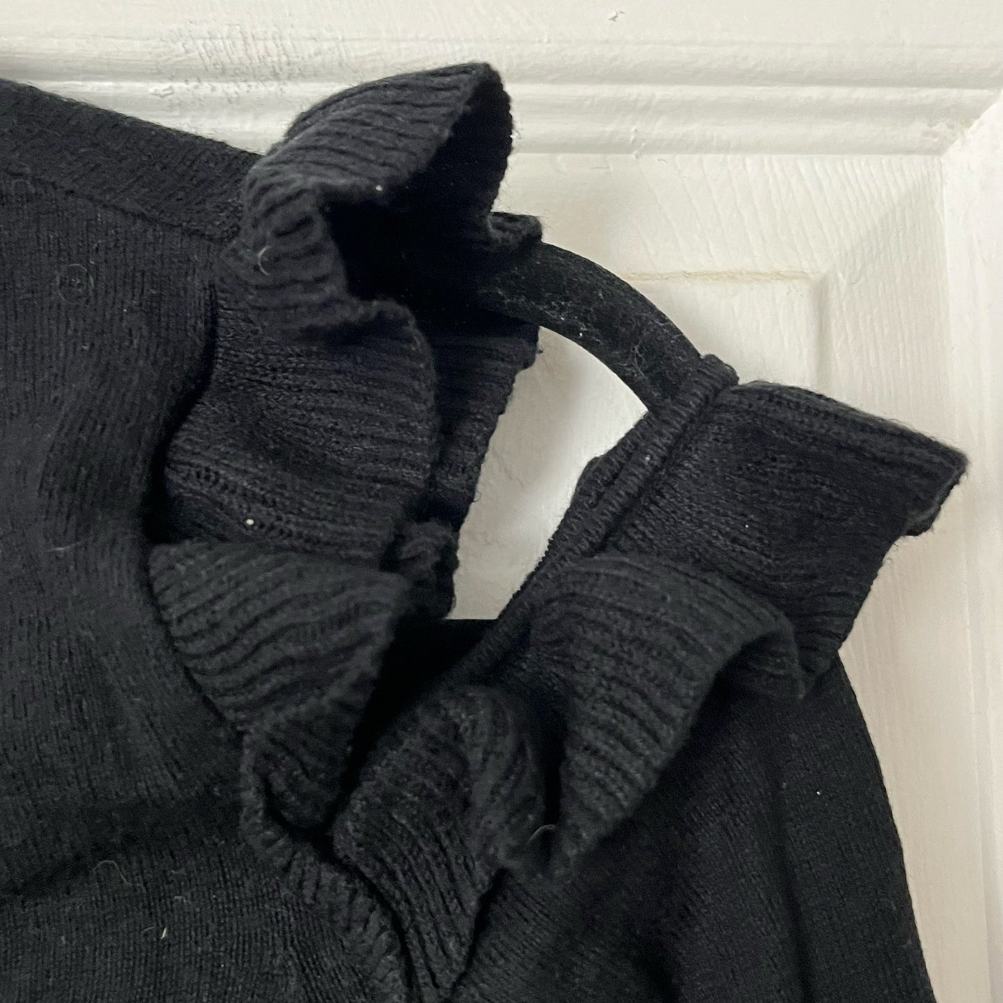 Michael Kors Ruffled Cold-Shoulder Sweater - Size S