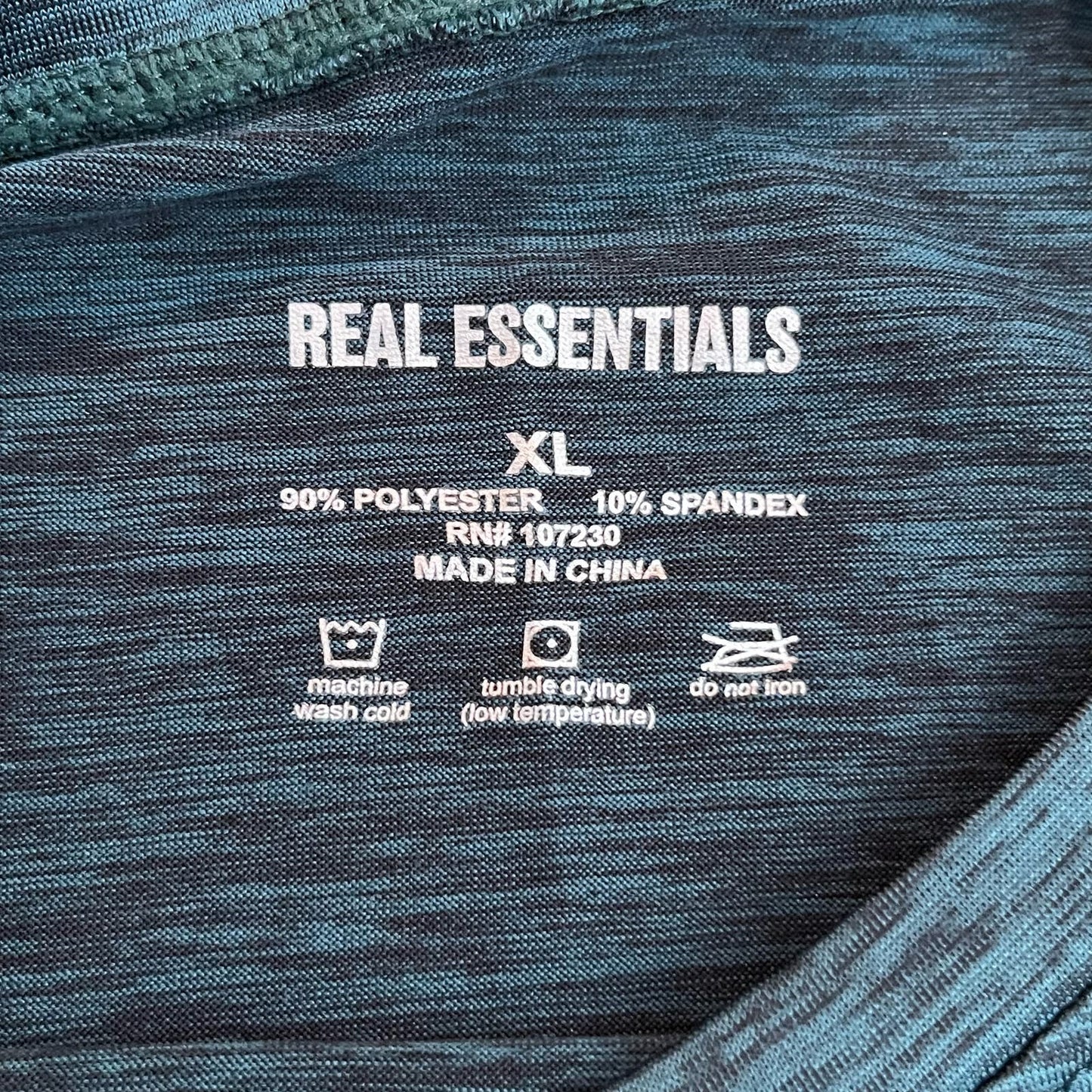 Real Essentials Long-Sleeved Workout Top - Size XL