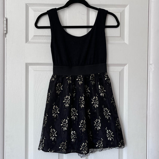 Xhilaration Dress w/Lace Overlay Skirt - Size XS