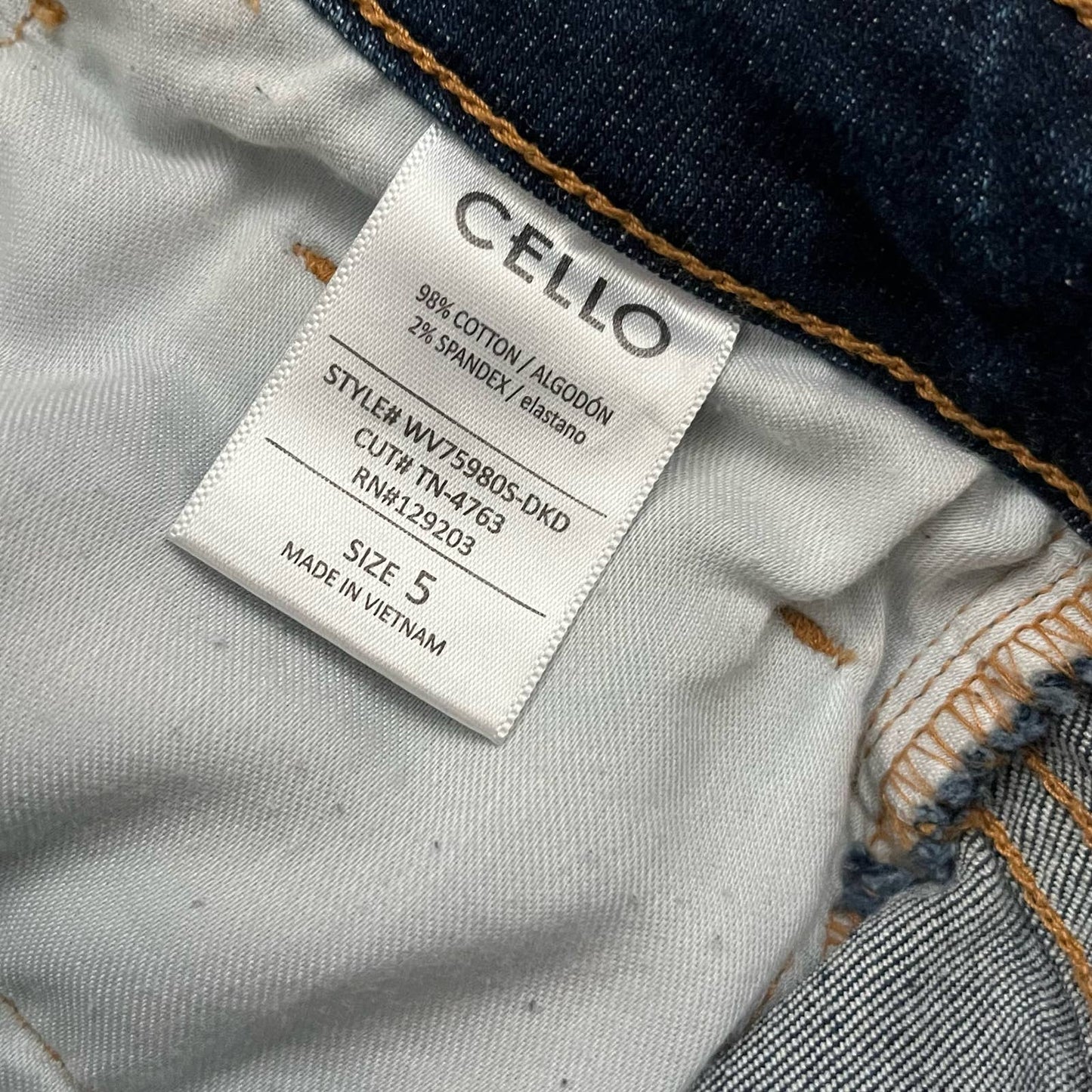 Cello Cuffed Destroyed Jeans - Size 5
