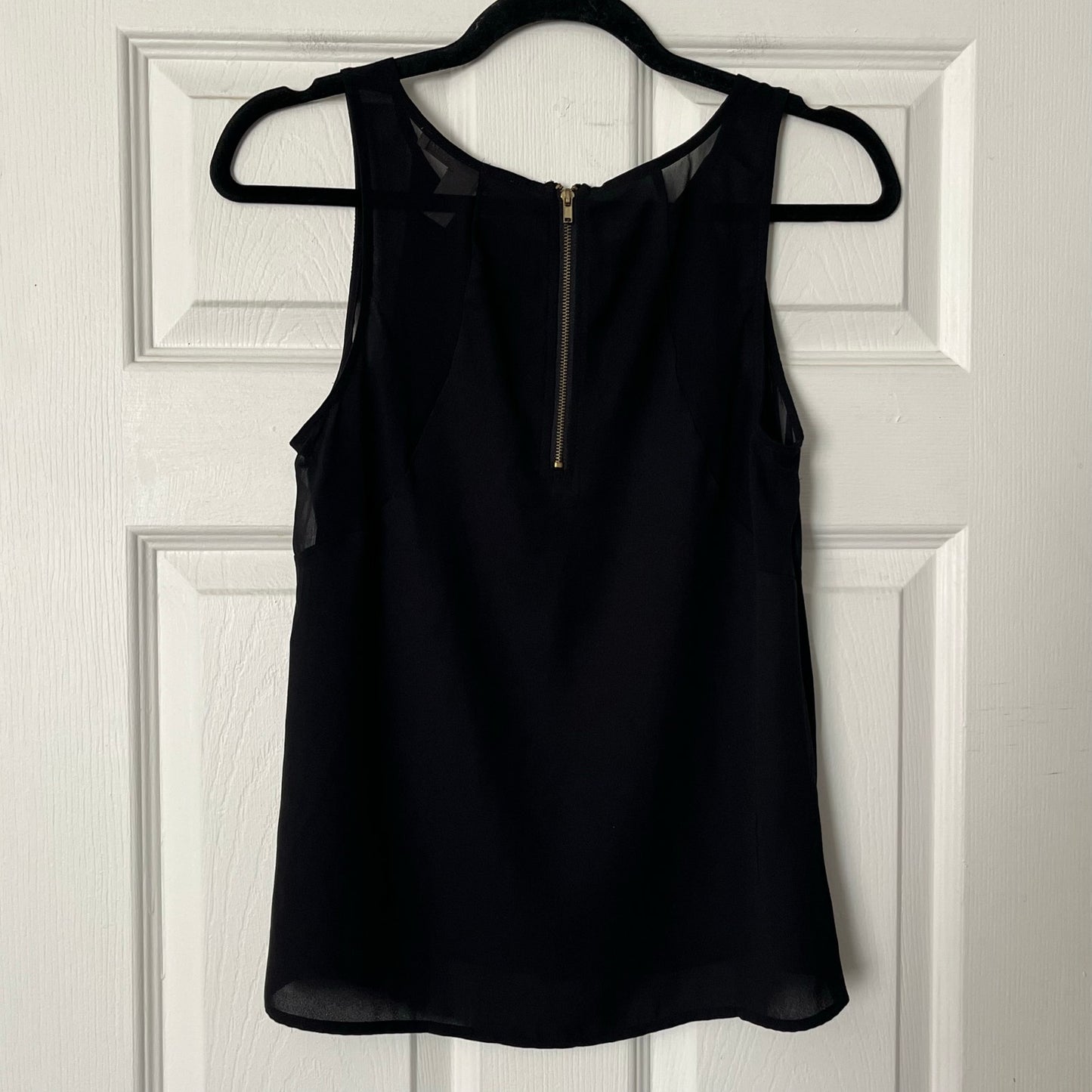 Forever 21 Zip-Back Sleeveless Blouse - Size S