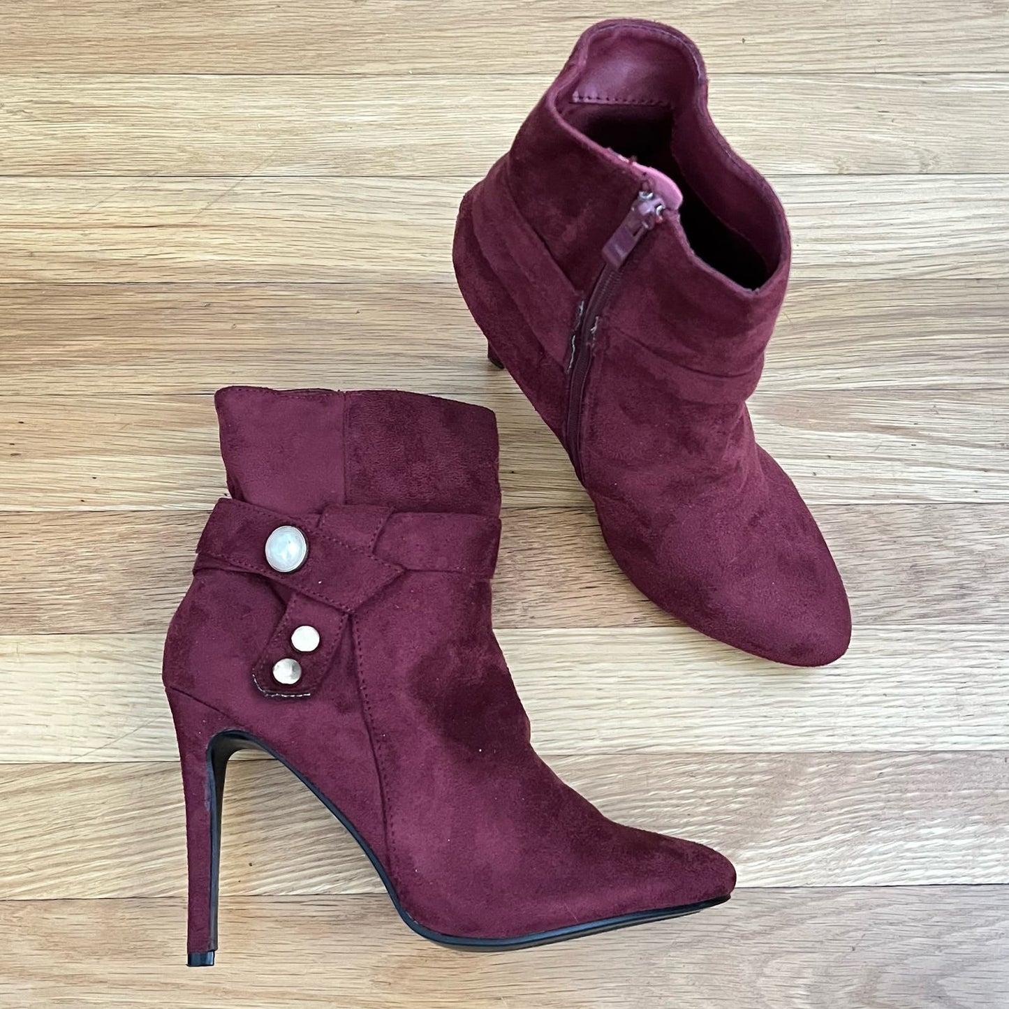 Forever 'Luffie' Faux Suede Boots - Size 8.5