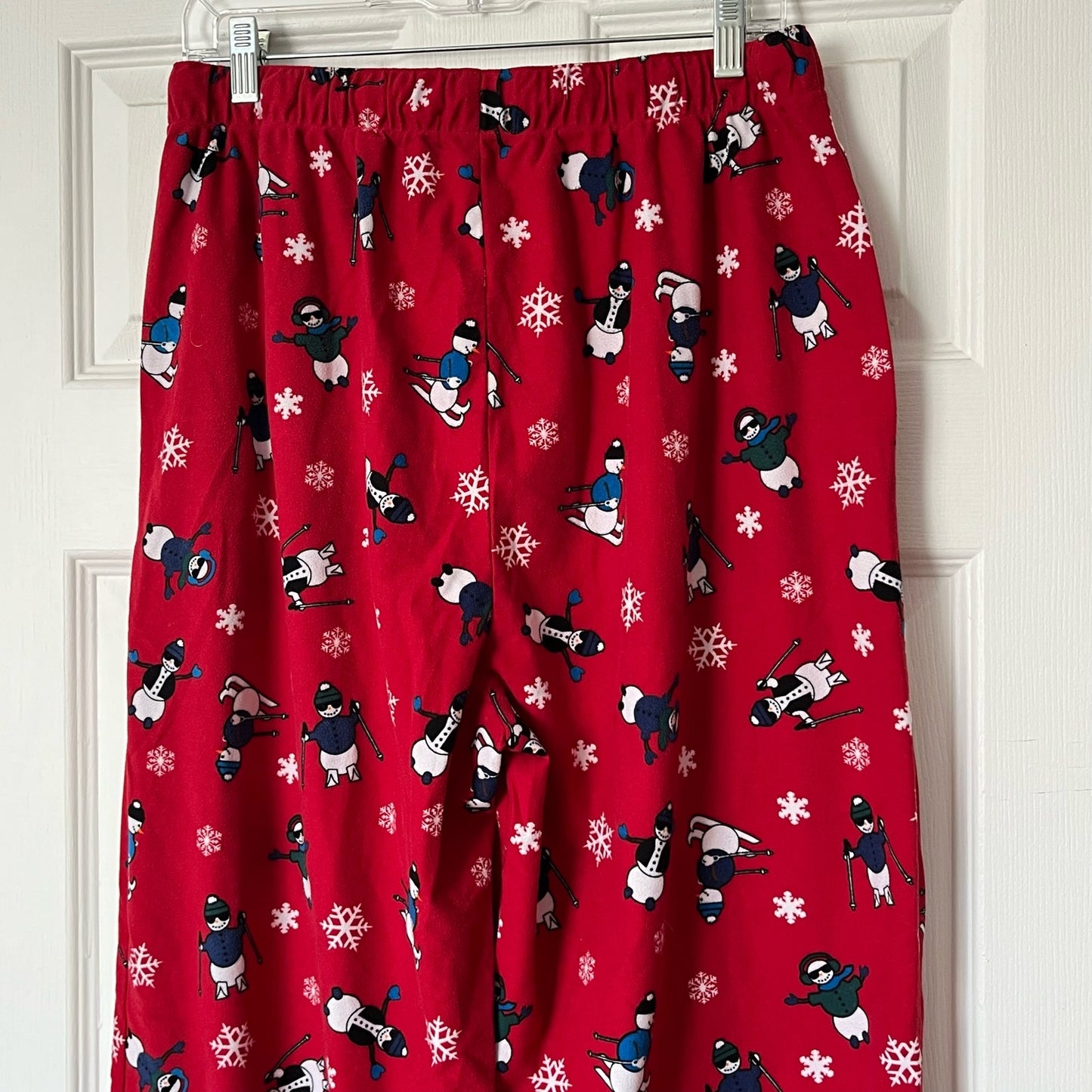 Club Room Fleece Skiing Snowman Pajama Pants - Size L