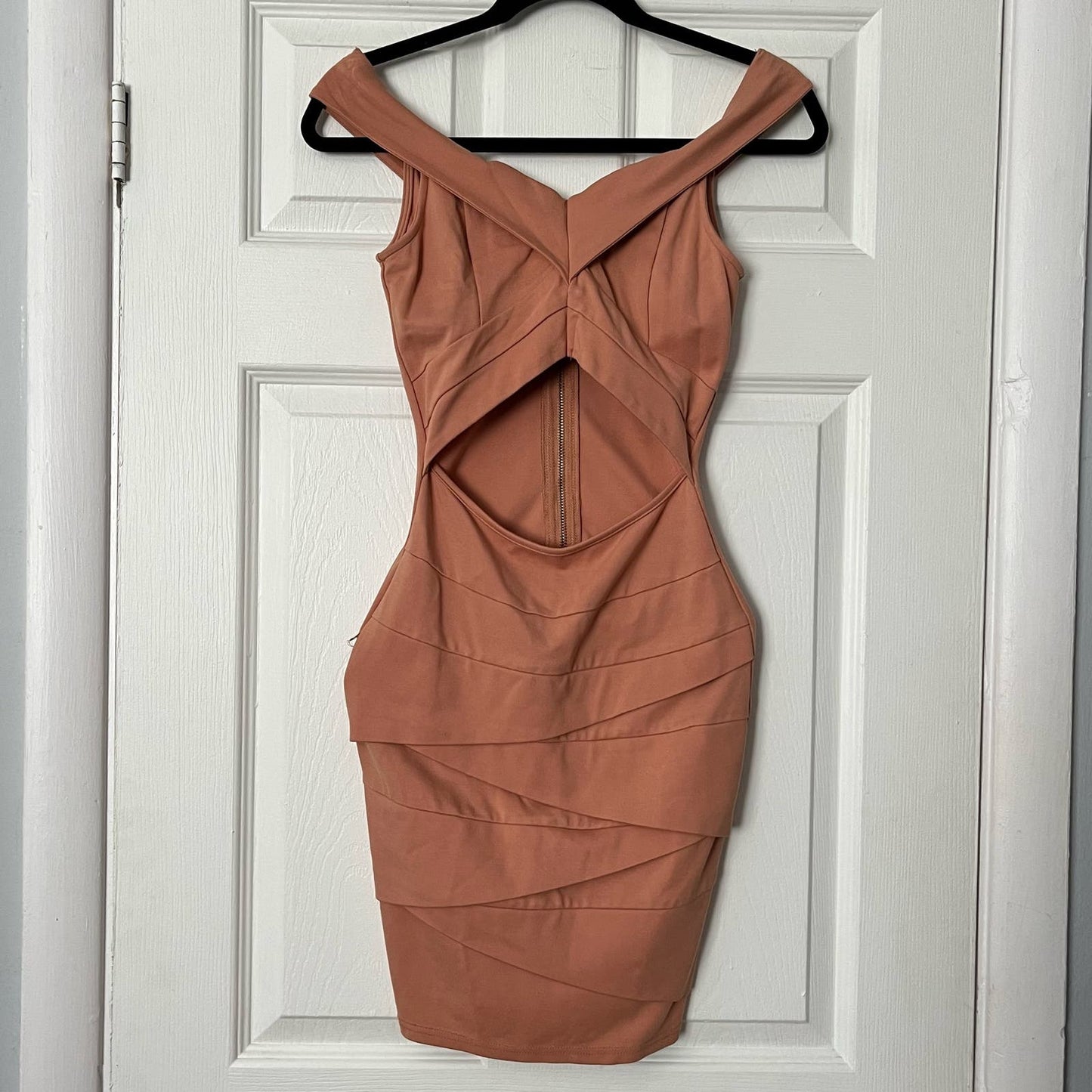 Privy Cutout Bodycon Bandage Dress - Size S