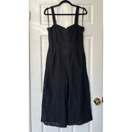 Minkpink Lace Overlay Cropped Leg Jumpsuit - Size M