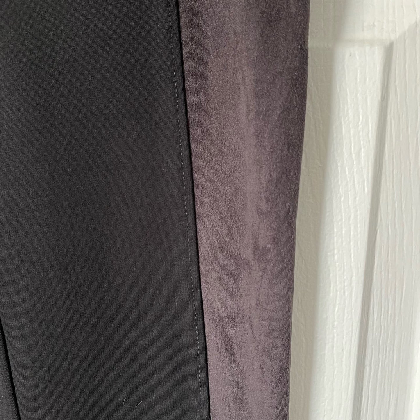 Nordstrom Sueded Panel Leggings w/Ankle Zip - Size M