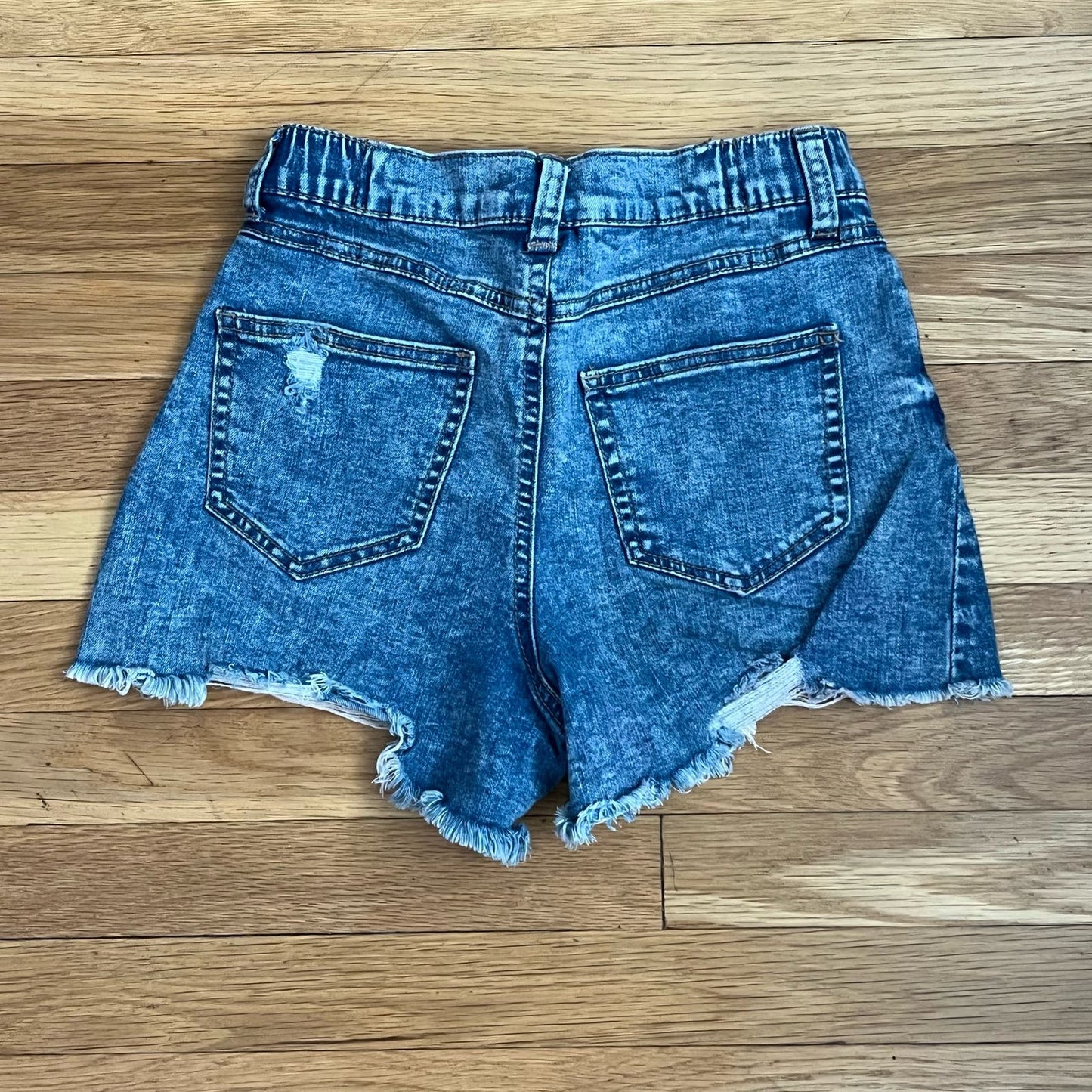 Rewash Distressed Denim Cutoff Shorts - Size 1 / 25
