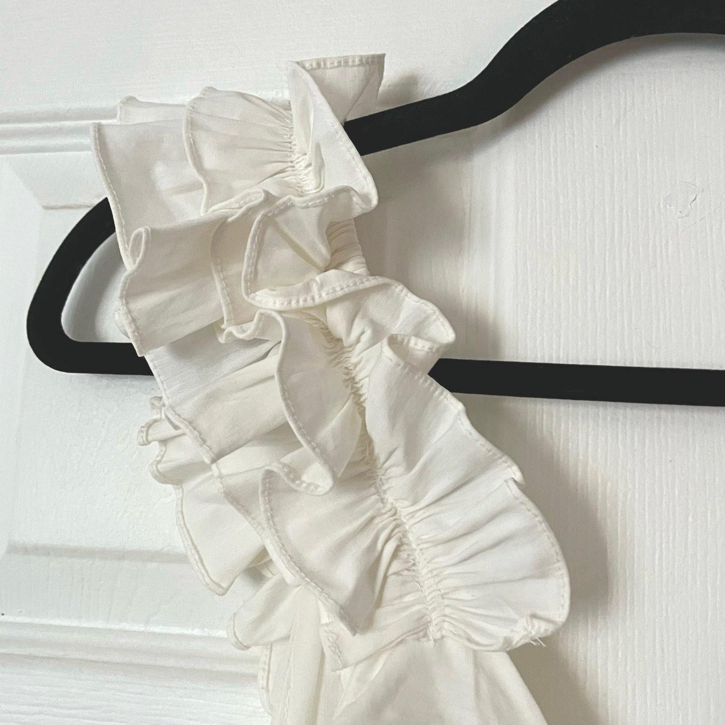 Zara Ruched Ruffled Dress - Size M