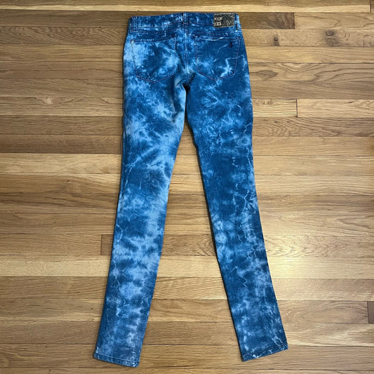 Volcom Tie-Dye Pistol Legging Fit Jeans - Size 25 / 1