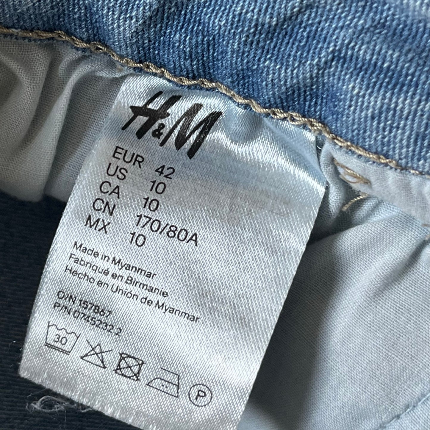 H&M &denim Denim Cutoff Skirt - Size 10