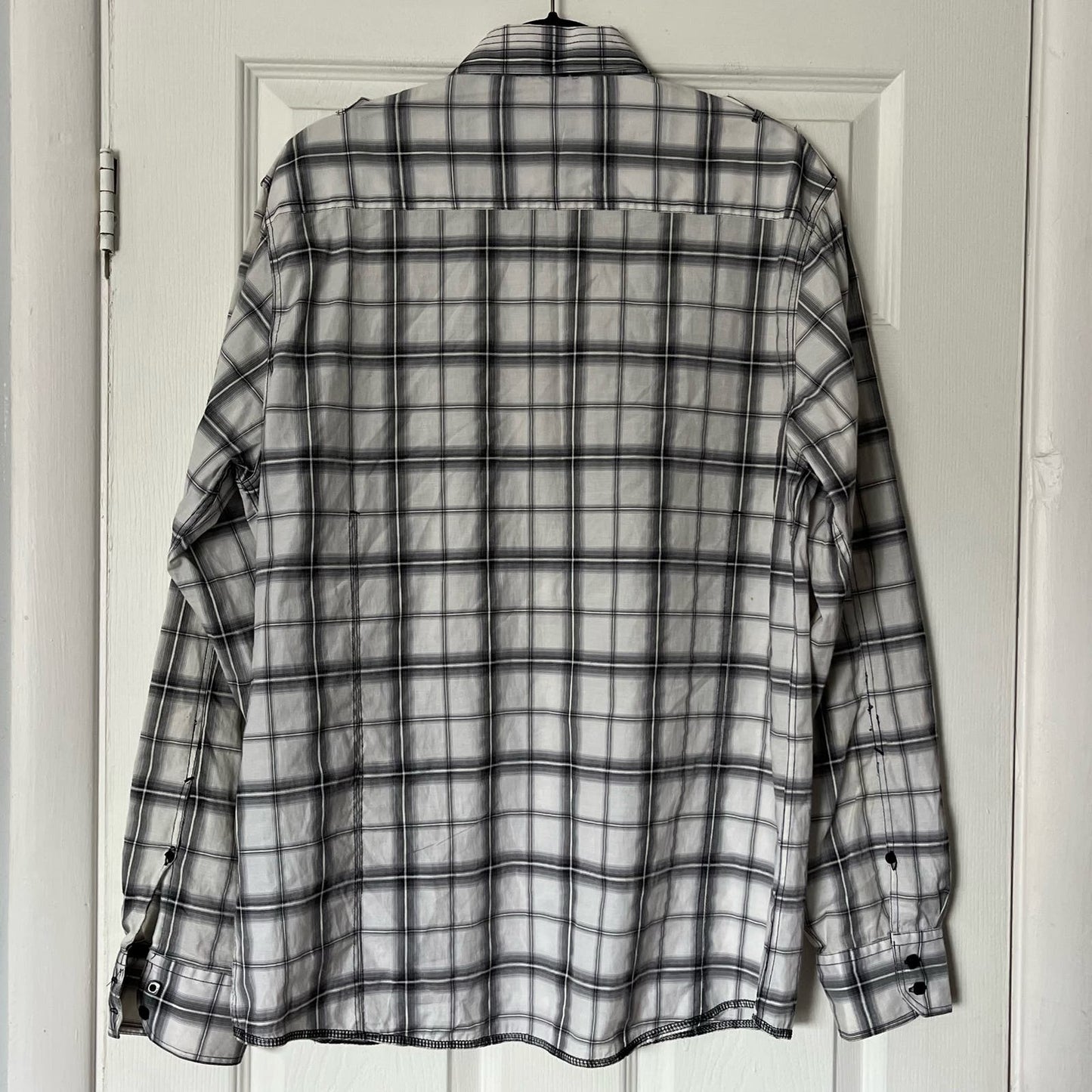 No Retreat Plaid Button-Down Shirt - Size XL
