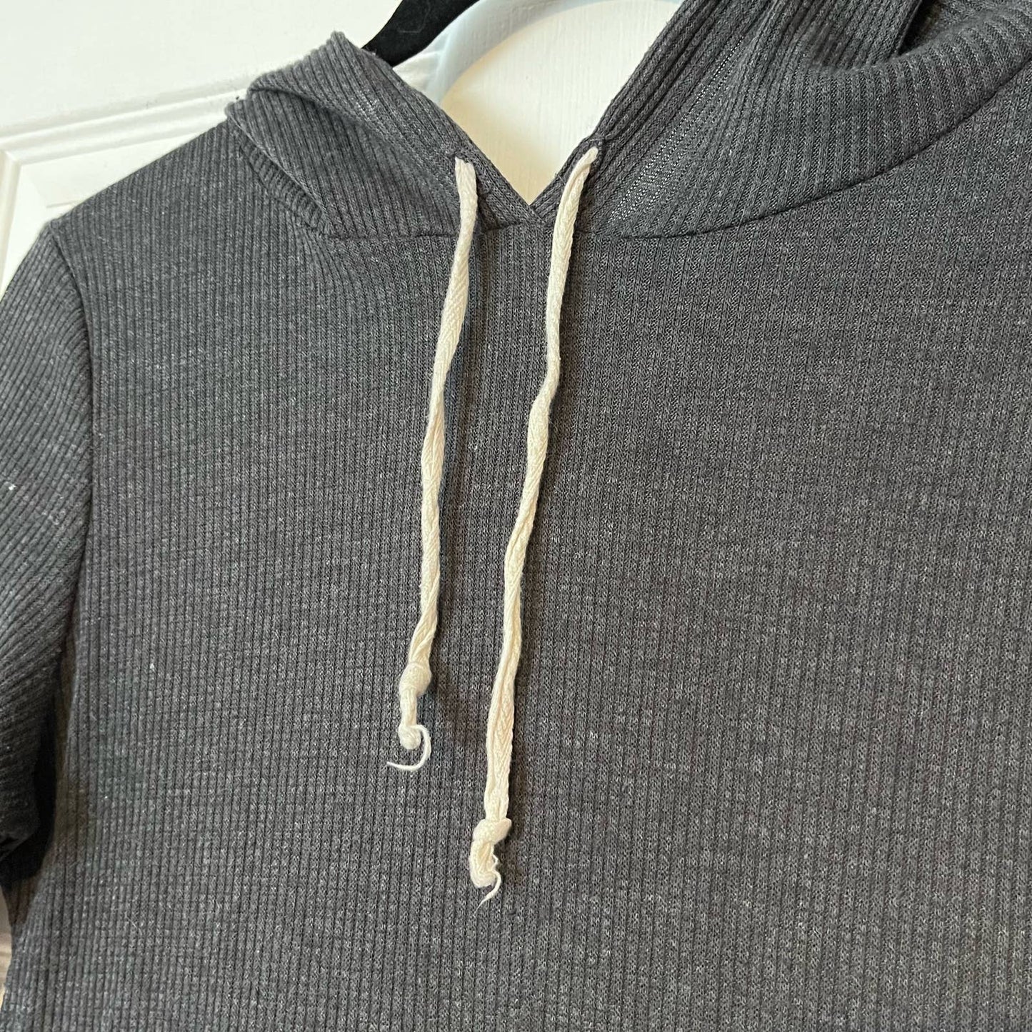 Nella Fantasia Hooded Rib-Knit Dress - Size L