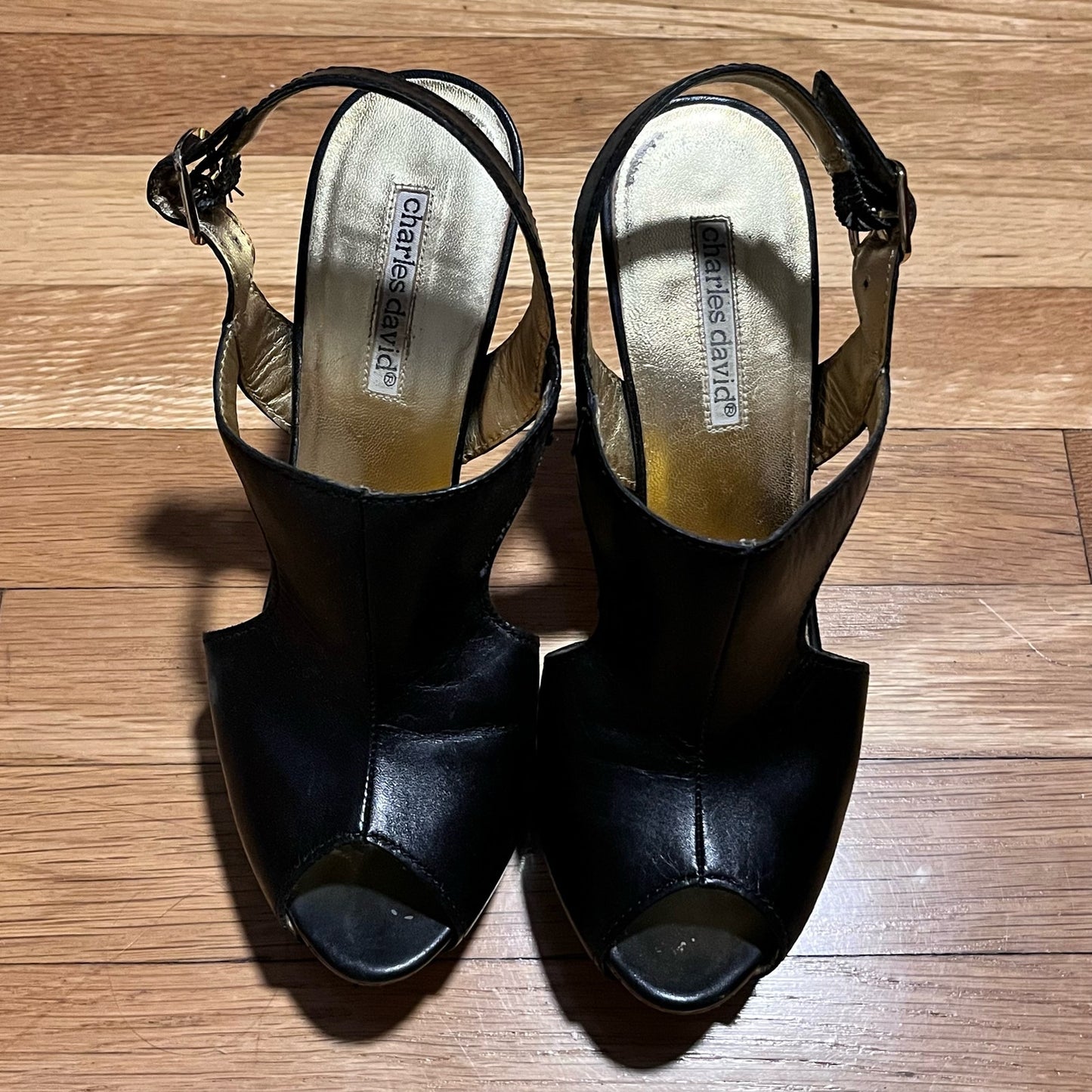 Charles David  Fever Slingback Cutout Heels - Size 8.5