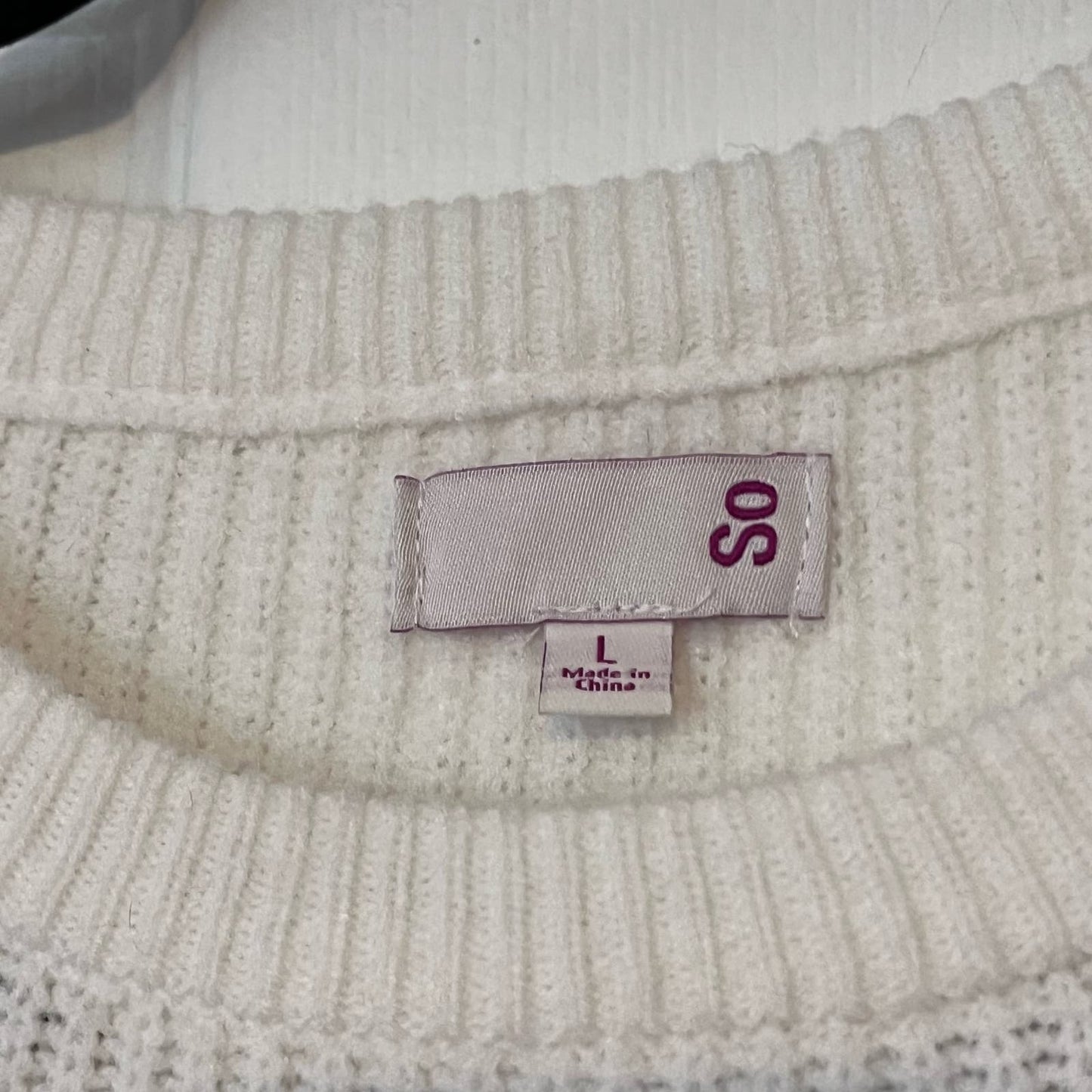 So Blouson Sleeve Sweater - Size L
