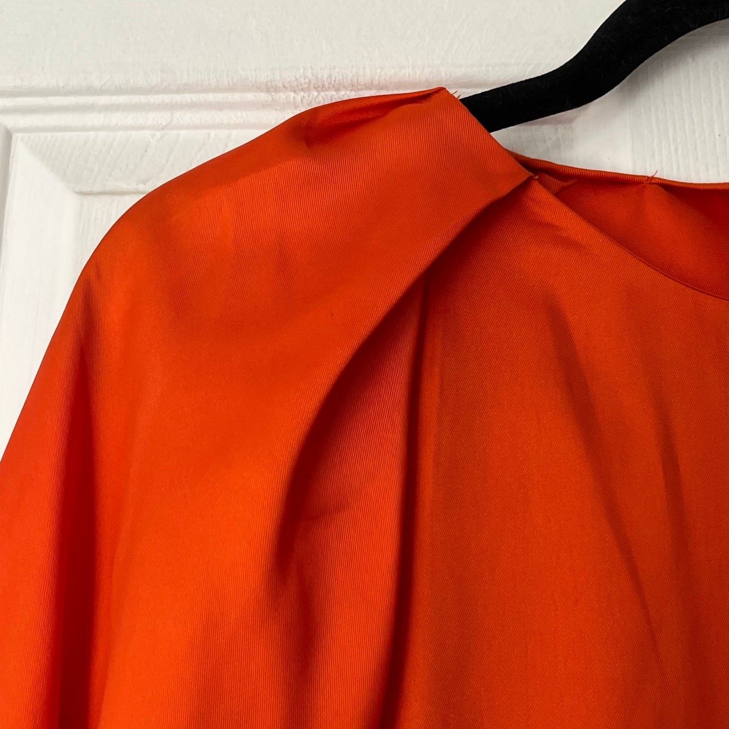 Zara Satin Cape-Shoulder Blouse - Size XS