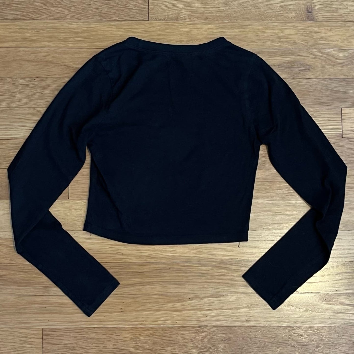 Fashion Nova Cropped Long Sleeve Tee - Size S