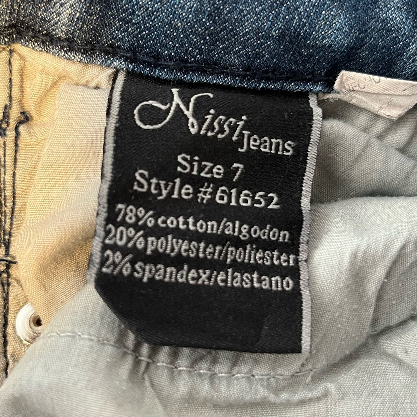 Nissi Jeans Vintage Y2K Slim Bootcut Low Rise Jeans - Size 7