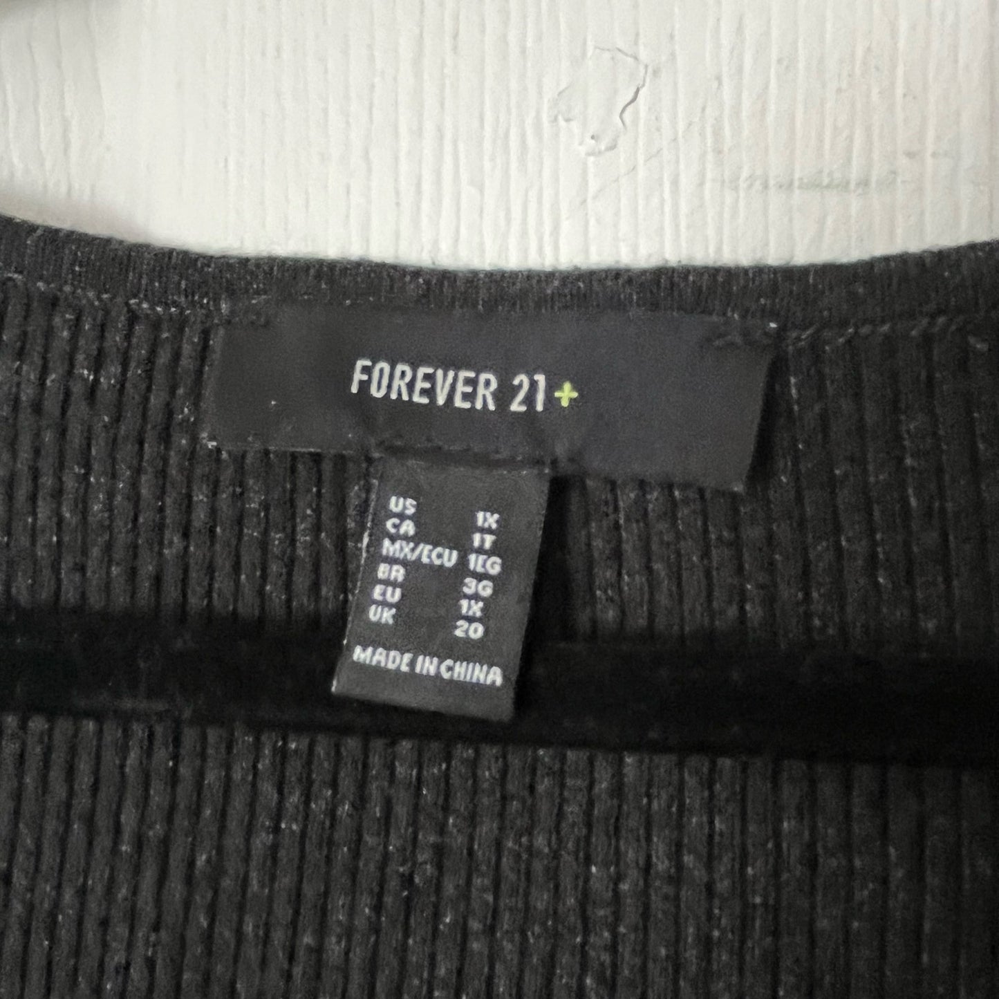 Forever 21 Ribbed Twist-Front Sweater - Size XL