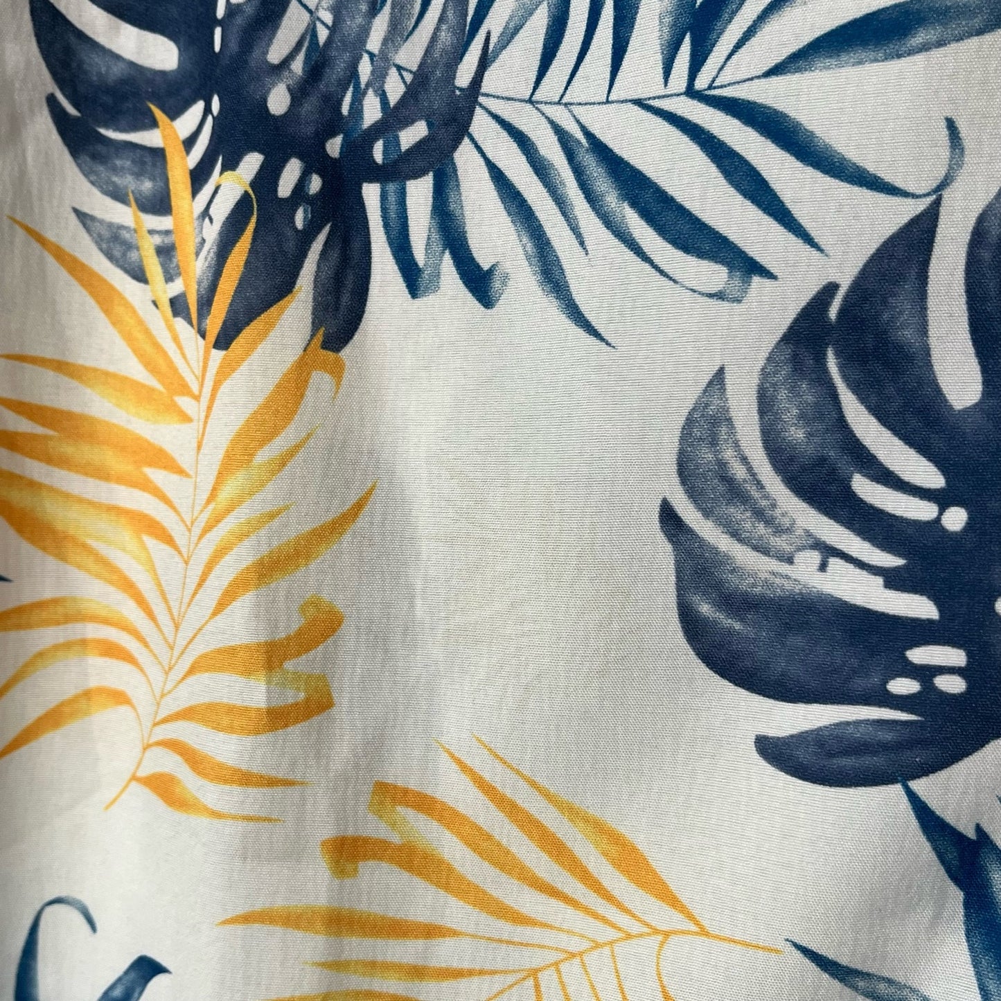 Tropical Print Button-Down Shirt - Size M