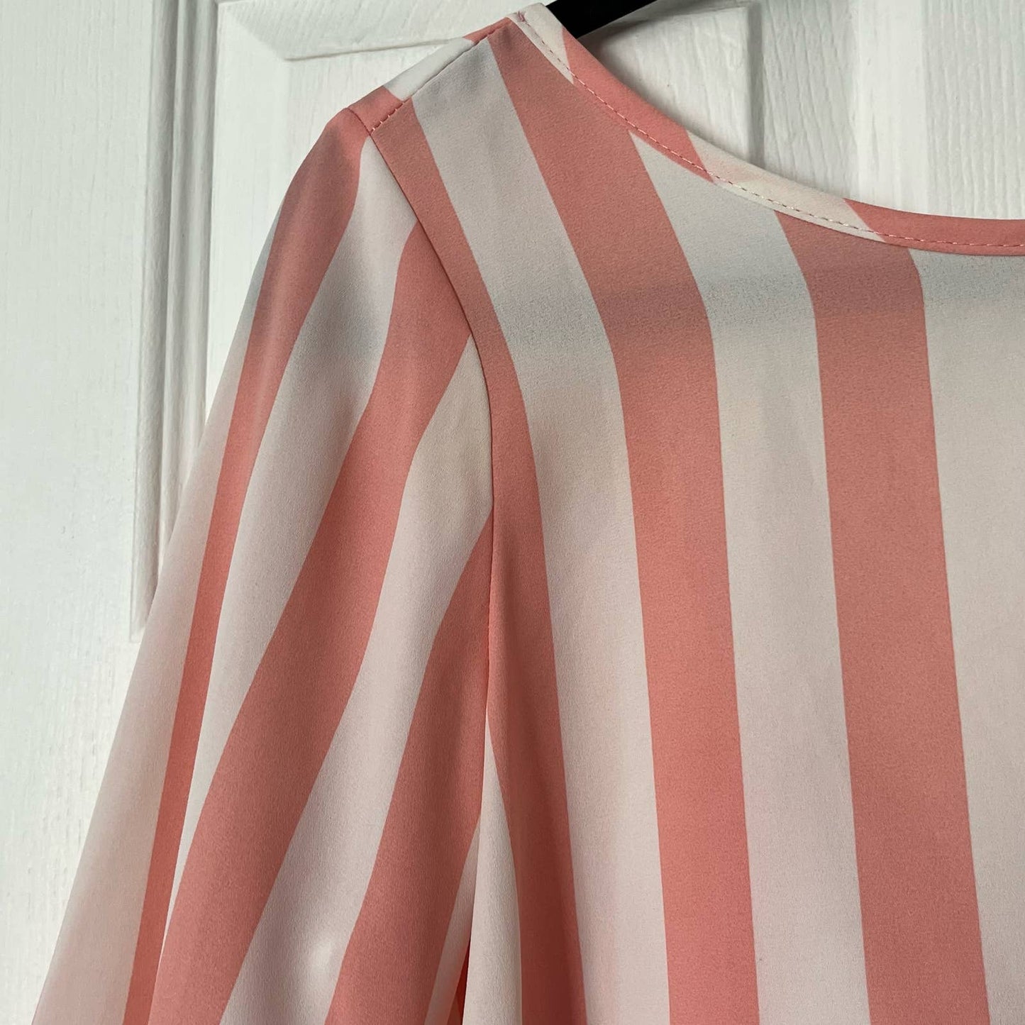 Lovely Day Bow-Back Striped Blouse - Size L