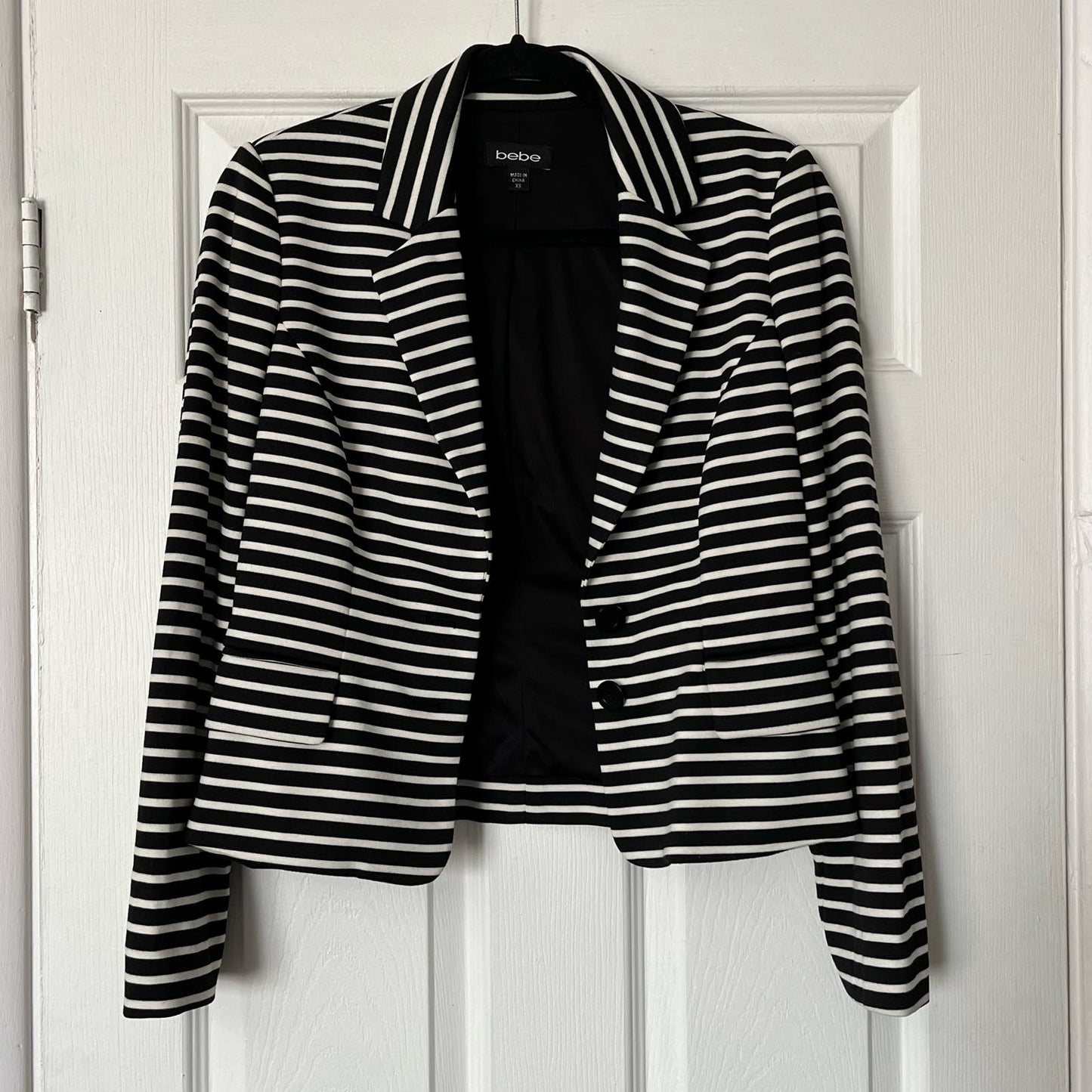 Bebe Striped Jacket - Size XS
