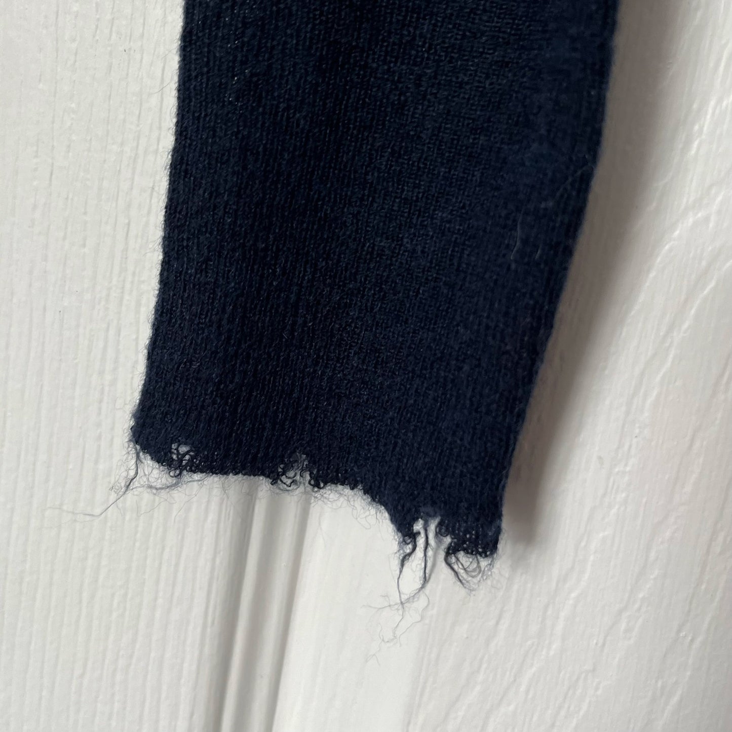 Zara Distressed Hem Wool/Alpaca Blend Turtleneck Sweater - Size M