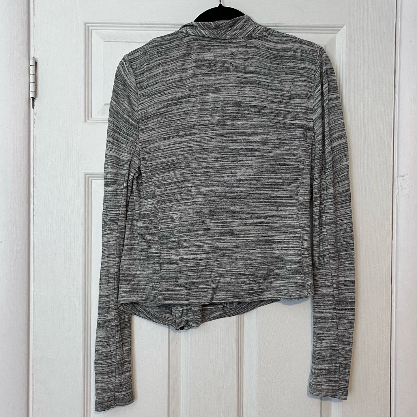 Lou & Grey Zip-Front Space-Dyed Cardigan - Size XS