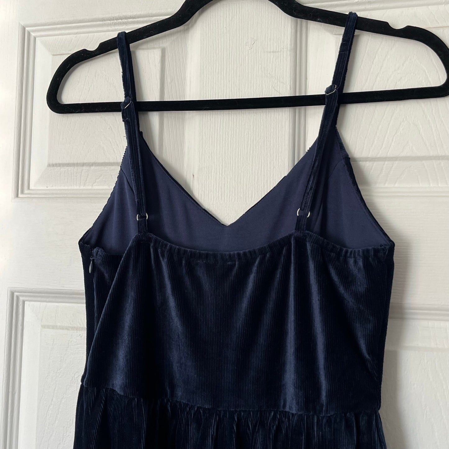 Good Luck Gem Ribbed Velveteen A-Line Dress - Size M