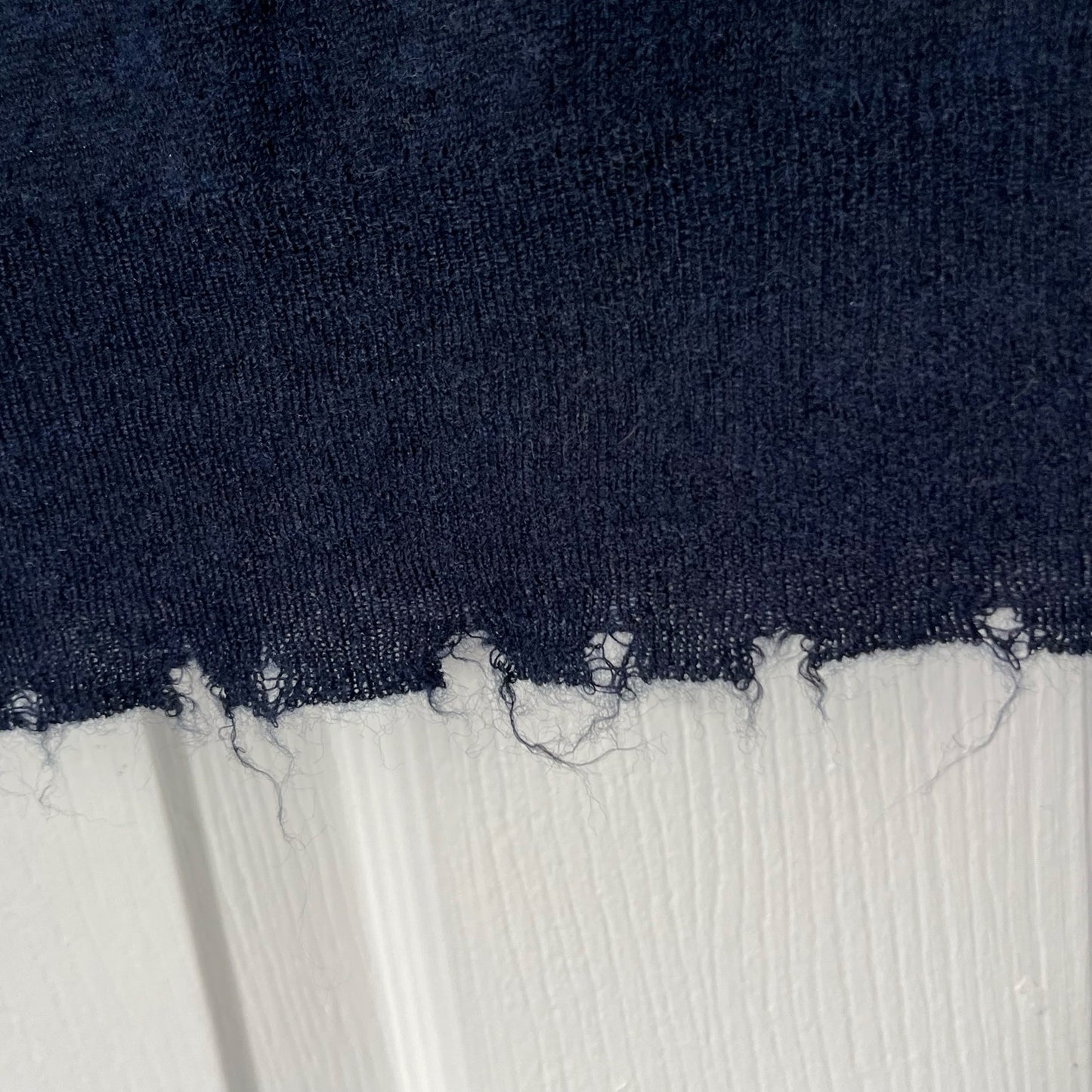 Zara Distressed Hem Wool/Alpaca Blend Turtleneck Sweater - Size M