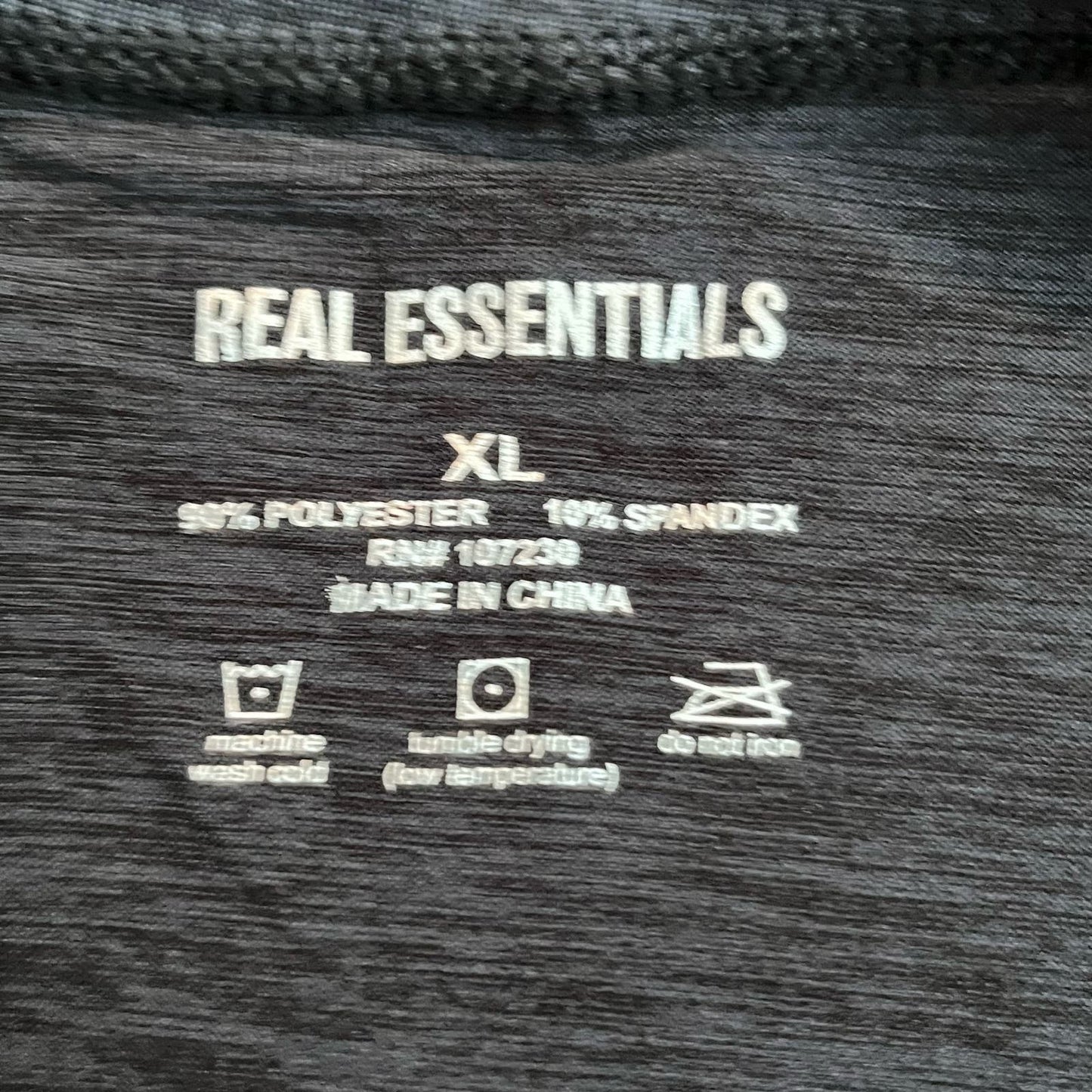 Real Essentials Long-Sleeved Workout Top - Size XL